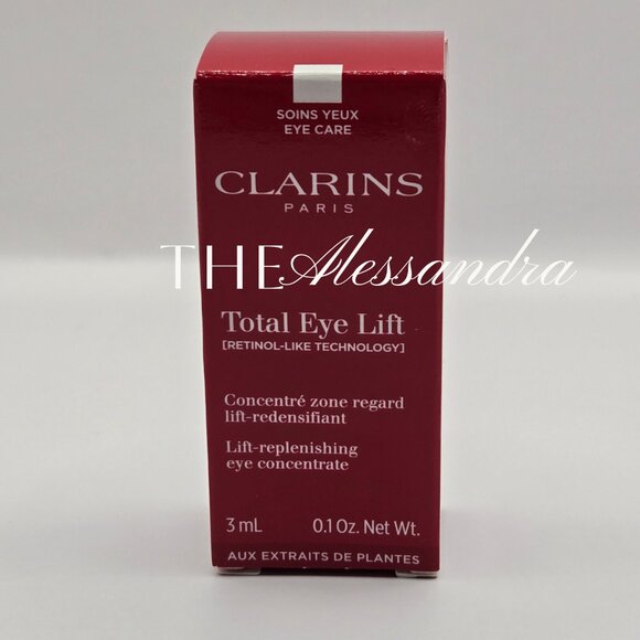 Clarins Total Eye Lift Cream Mini Travel Trial Eye Cream 3ml 0.1oz New With Box - Picture 8 of 9